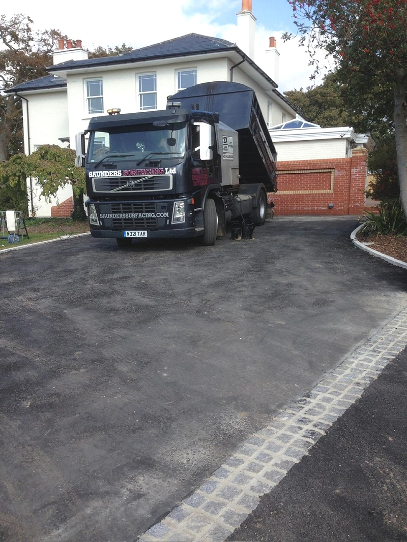 driveway tar and chip surface dressing Wiltshire