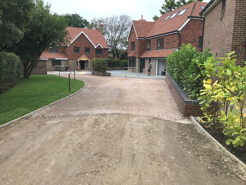 driveway tar and chip surface dressing Wiltshire